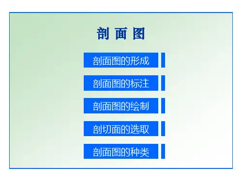 剖面图和断面图