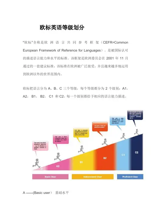 欧标英语等级划分