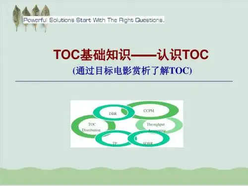 TOC基础知识PPT课件( 29页)