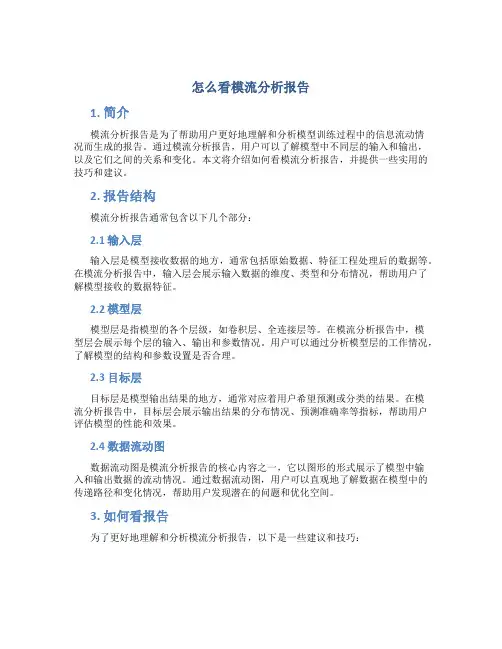 怎么看模流分析报告