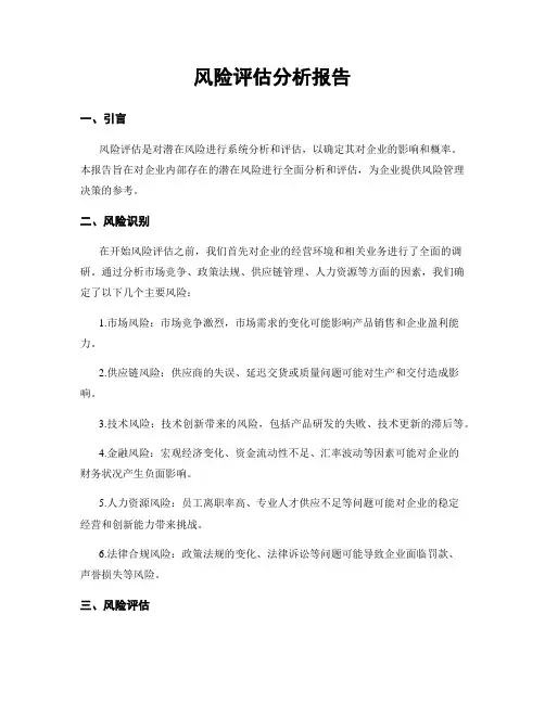 风险评估分析报告