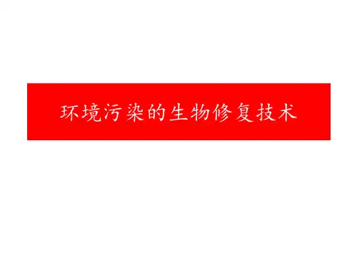 环境污染的生物修复