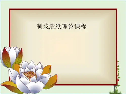 制浆造纸工艺