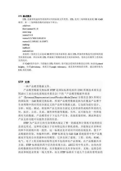 STL格式简介