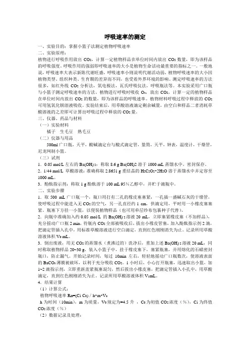 呼吸速率