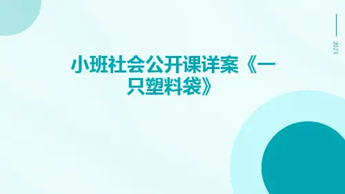 小班社会公开课详案《一只塑料袋》