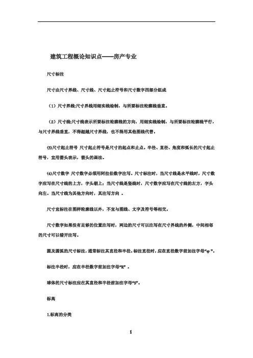 建筑工程概论知识点