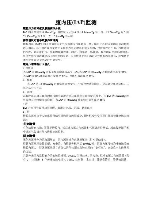 腹内压监测