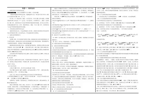 专题一：地球运动