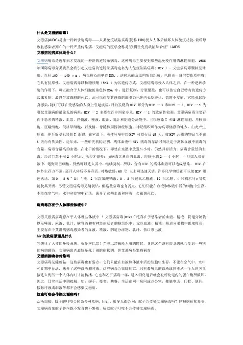 什么是艾滋病病毒
