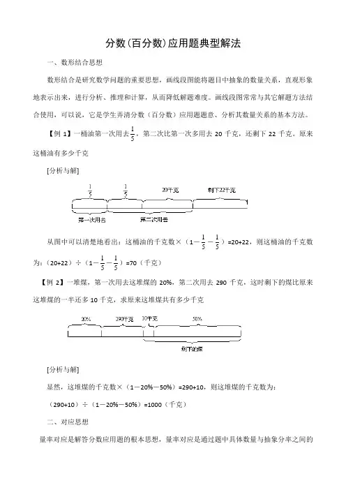 六年级分数应用题解题方法