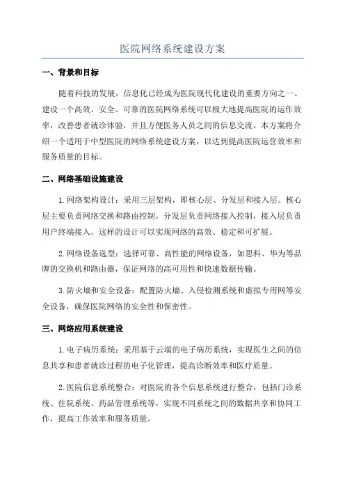 医院网络系统建设方案