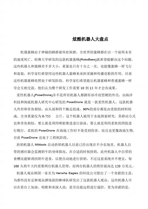 炫酷机器人大盘点            