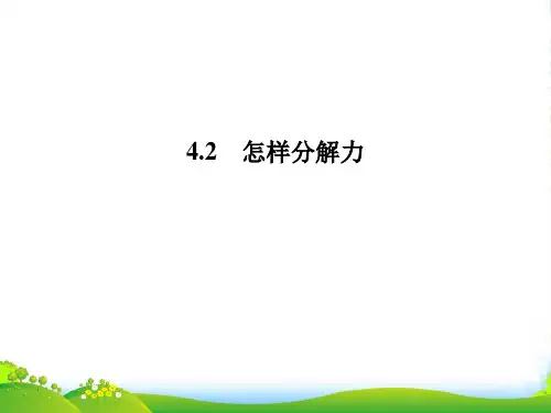高中物理 42《怎样分解力》课件 沪科必修1