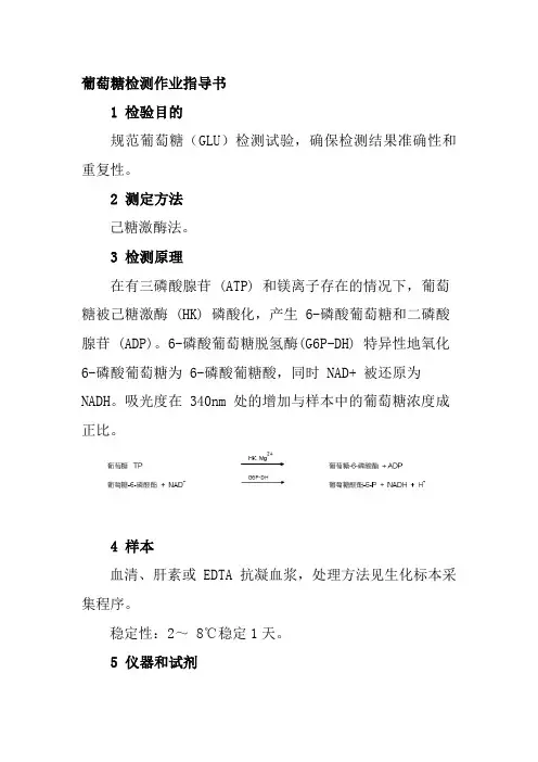葡萄糖检测作业指导书