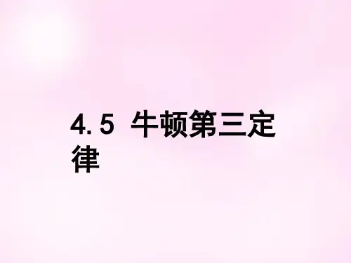 新人教版高一物理必修一教学课件 4.5 牛顿第三定律课件(共28张PPT)