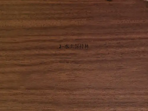 2--水土保持林