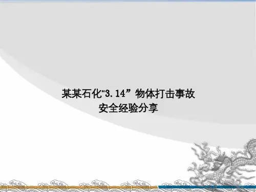 ××石化314事故安全经验分享