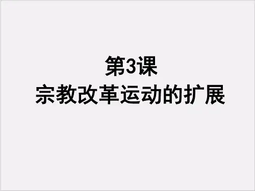 高中人教版历史选修一课件：5.3《宗教改革运动的扩展》