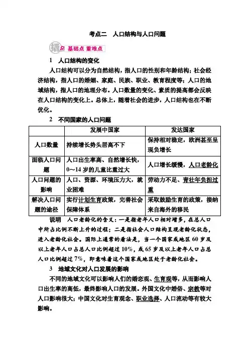 人口结构与人口问题