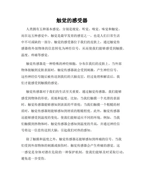 触觉的感受器