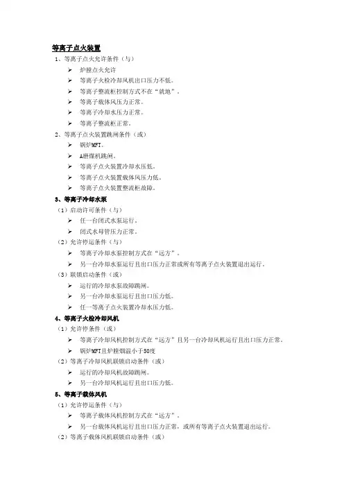 等离子点火装置