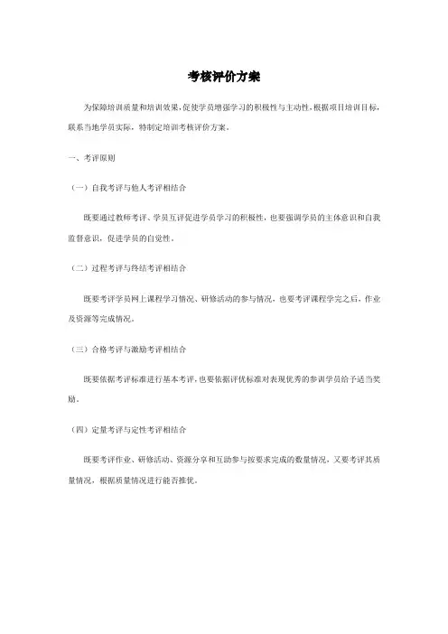 国培考核