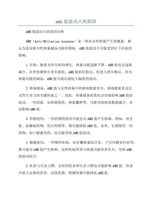 amh值波动大的原因