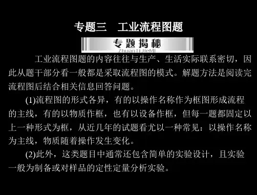 初中化学专题三_工业流程图题