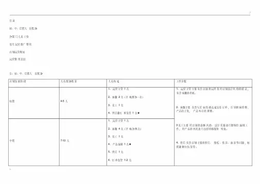 淘宝前中后期人员配备及运营成本预算