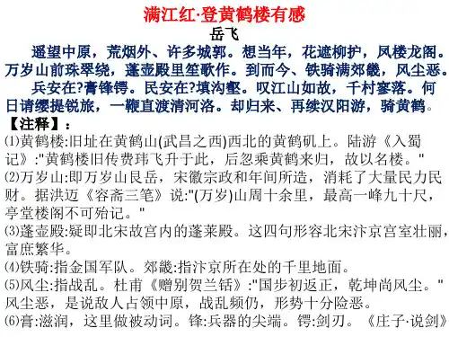 满江红·登黄鹤楼有感