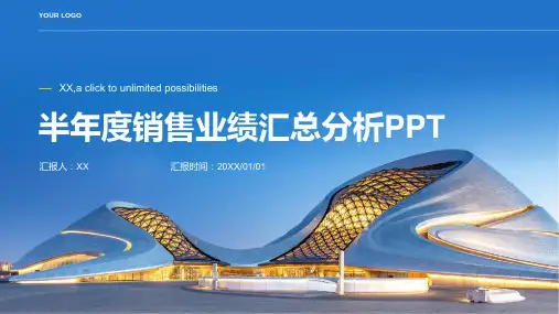 半年度销售业绩汇总分析PPT