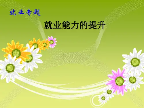就业能力的提升PPT课件