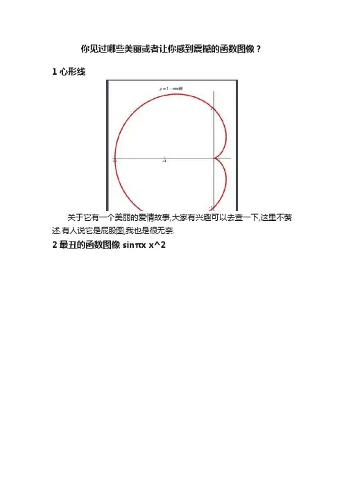 你见过哪些美丽或者让你感到震撼的函数图像？