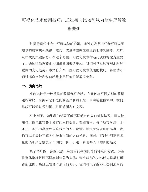 可视化技术使用技巧：通过横向比较和纵向趋势理解数据变化(十)