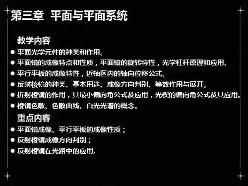 工程光学讲稿平面