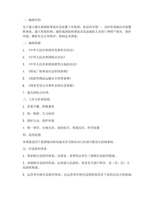 核事故应急预案