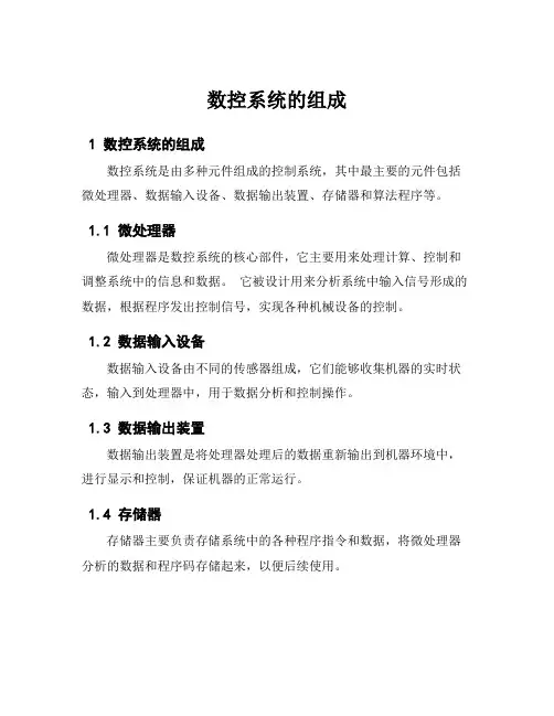 数控系统的组成