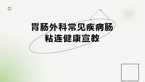 胃肠外科常见疾病肠粘连健康宣教