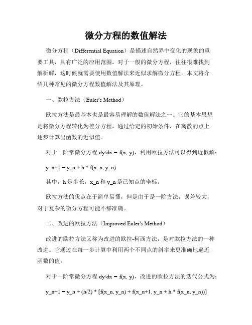 微分方程的数值解法