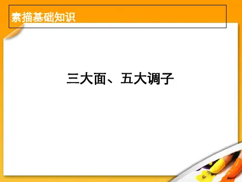 三大面五大调子