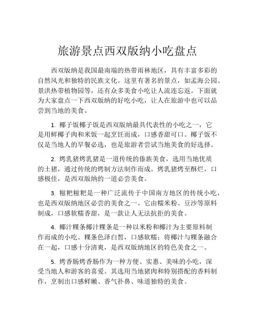 旅游景点西双版纳小吃盘点