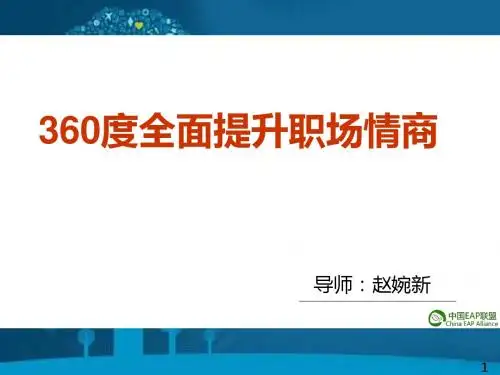 职场情商全面提升培训课件(PPT 40张)