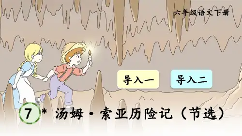 统编版六年级语文下册第7课《汤姆.索亚历险记》优质课件