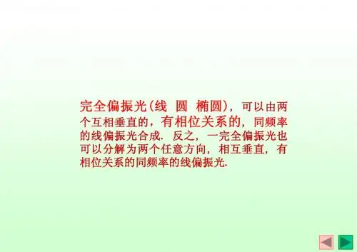 第五章 光的偏振 B 布儒斯特定律 2013.11
