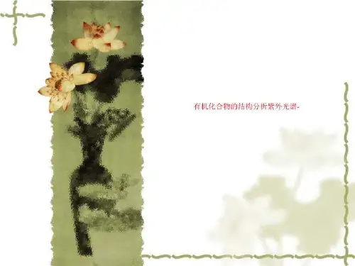 有机化合物的结构分析紫外光谱-