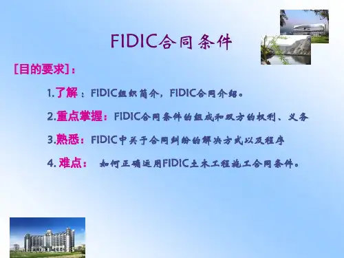 FIDIC合同条件培训讲义