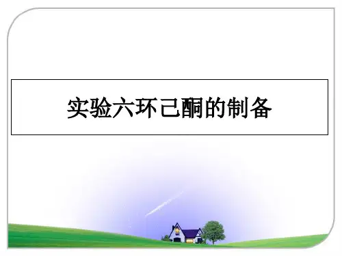 最新实验六环己酮的制备ppt课件