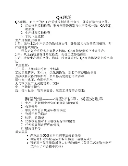 QA现场