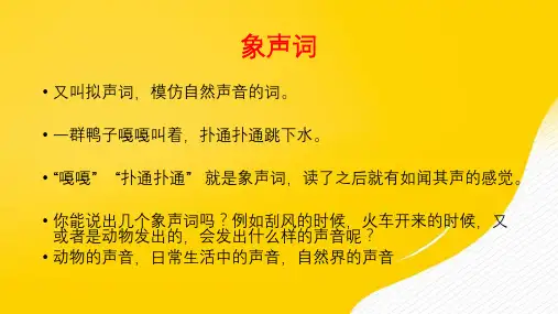 美妙的声音优秀PPT资料